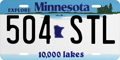 MN license plate 504STL