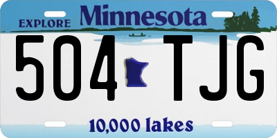 MN license plate 504TJG