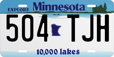 MN license plate 504TJH