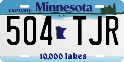 MN license plate 504TJR