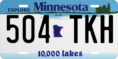 MN license plate 504TKH