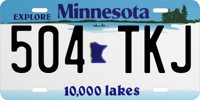 MN license plate 504TKJ