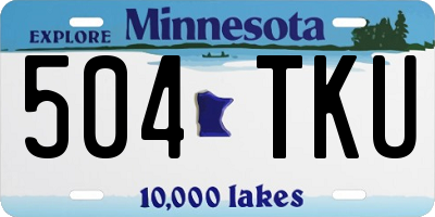 MN license plate 504TKU