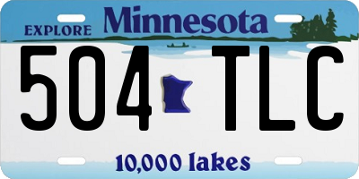 MN license plate 504TLC