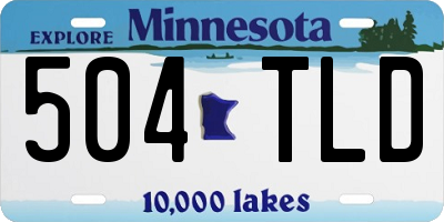 MN license plate 504TLD