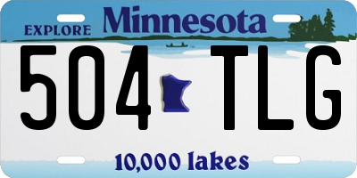 MN license plate 504TLG