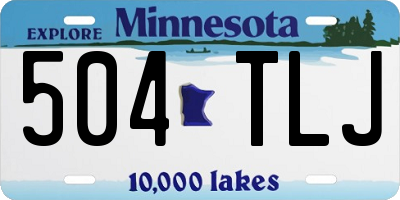 MN license plate 504TLJ