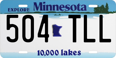 MN license plate 504TLL