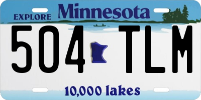 MN license plate 504TLM