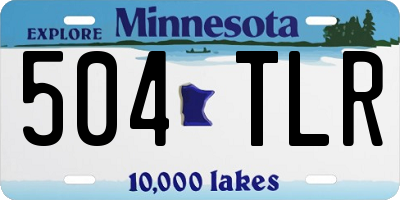 MN license plate 504TLR