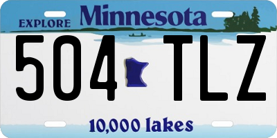 MN license plate 504TLZ
