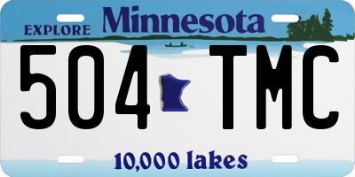 MN license plate 504TMC