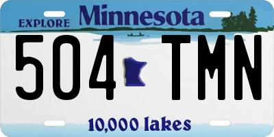 MN license plate 504TMN
