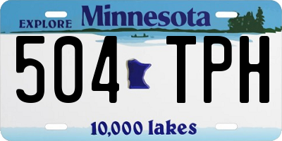 MN license plate 504TPH