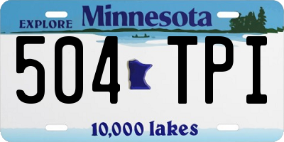 MN license plate 504TPI