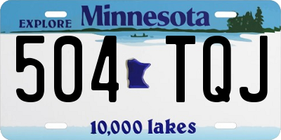 MN license plate 504TQJ