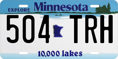 MN license plate 504TRH