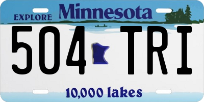 MN license plate 504TRI