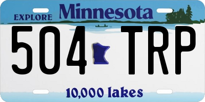 MN license plate 504TRP