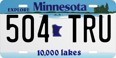 MN license plate 504TRU