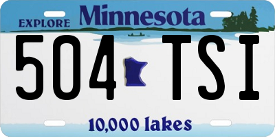MN license plate 504TSI