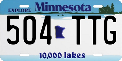 MN license plate 504TTG