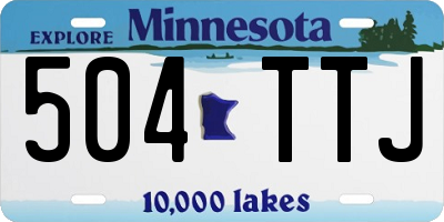 MN license plate 504TTJ