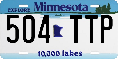 MN license plate 504TTP