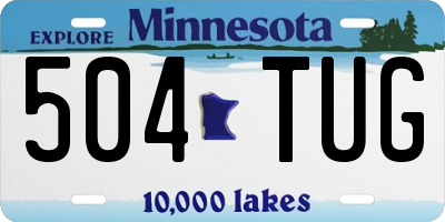 MN license plate 504TUG