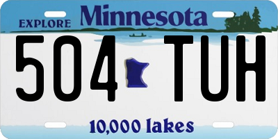 MN license plate 504TUH