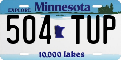 MN license plate 504TUP