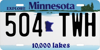 MN license plate 504TWH