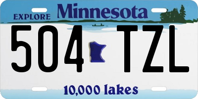 MN license plate 504TZL
