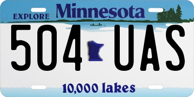 MN license plate 504UAS