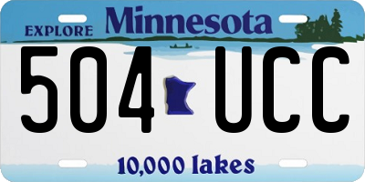 MN license plate 504UCC