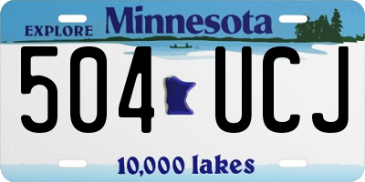 MN license plate 504UCJ