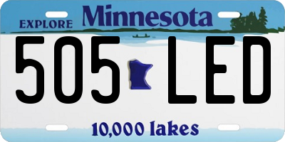 MN license plate 505LED