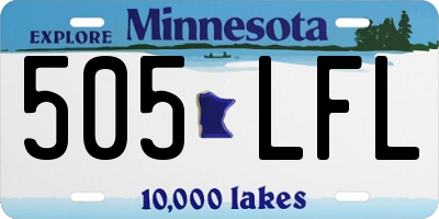 MN license plate 505LFL