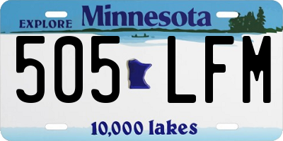 MN license plate 505LFM