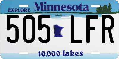 MN license plate 505LFR