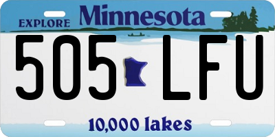 MN license plate 505LFU