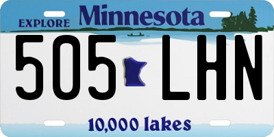 MN license plate 505LHN