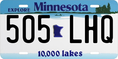 MN license plate 505LHQ
