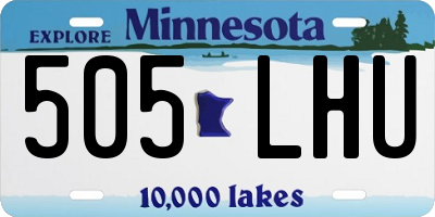 MN license plate 505LHU