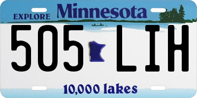 MN license plate 505LIH