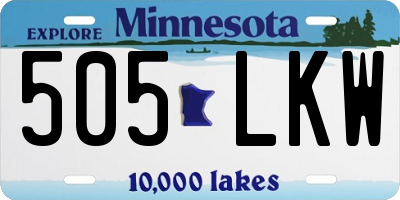 MN license plate 505LKW