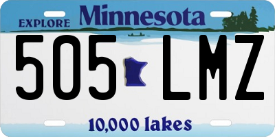 MN license plate 505LMZ