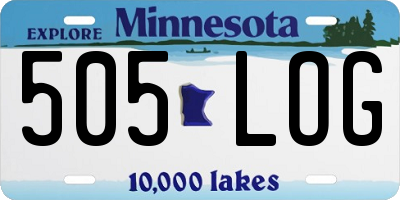 MN license plate 505LOG