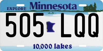 MN license plate 505LQQ