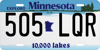 MN license plate 505LQR